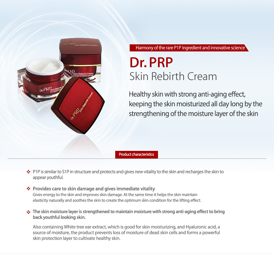 Dr. PRP Skin Rebirth Cream 30ml/ Authentic / International Shipping from Korea description 1